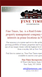 Mobile Screenshot of finetimesinc.com