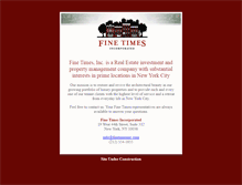 Tablet Screenshot of finetimesinc.com